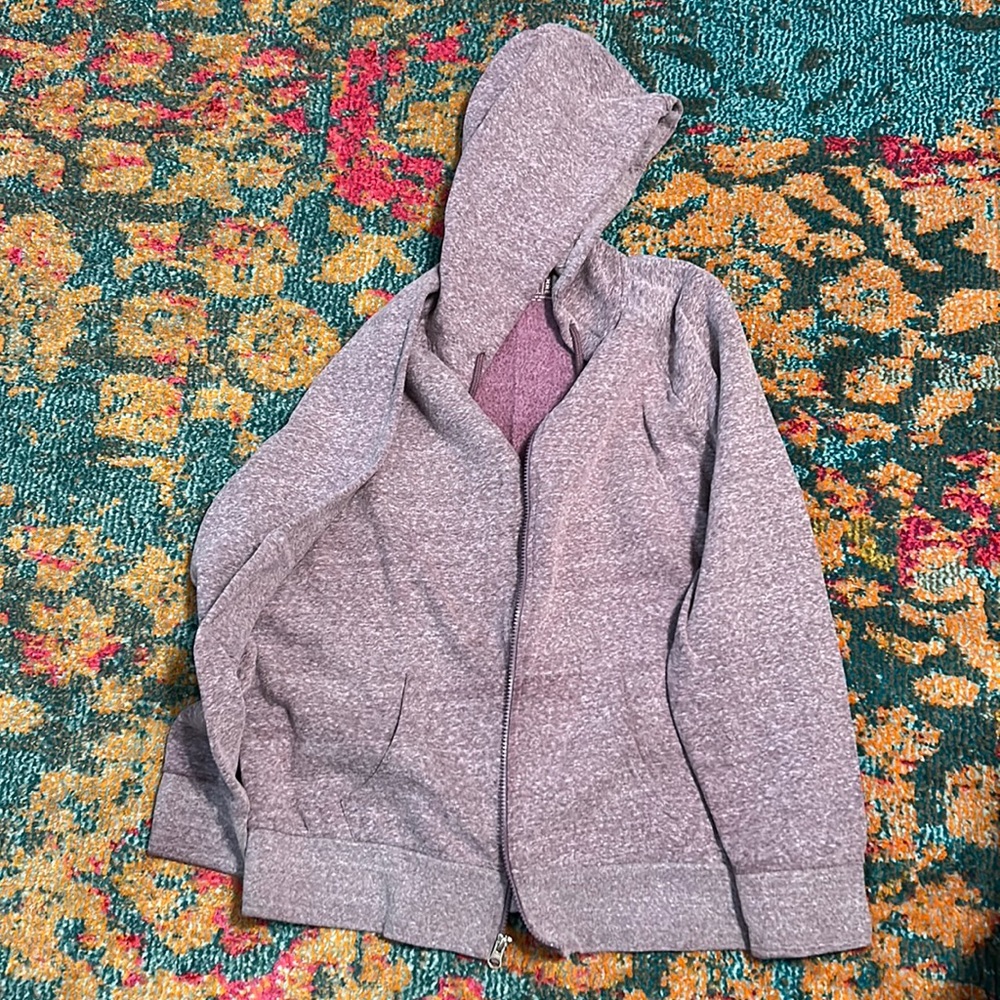 Purple zippered hoodie size XL